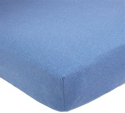 Pinzon by Amazon Drap-housse en jersey Bleu Chambray chiné 90 x 190 x 40 cm