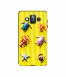 Amazon Brand - Solimo Designer Sea Animals 3D Printed Hard Back Case Mobile Cover for Samsung Galaxy J7 Duo