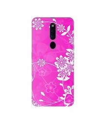 Amazon Brand - Solimo Designer Flower Pattern 3D Printed Hard Back Case Mobile Cover for Oppo F11 Pro