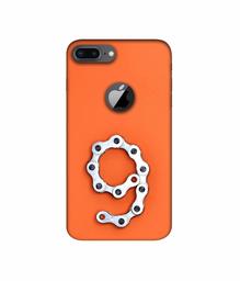 Amazon Brand - Solimo Designer Number Nine 3D Printed Hard Back Case Mobile Cover for Apple iPhone 8 Plus (with Logo Cut)