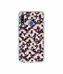 Amazon Brand - Solimo Designer Unicorn Texture UV Printed Soft Back Case Mobile Cover for Tecno Spark 4