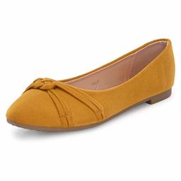 Flavia Women's Yellow Ballet Flats-4 UK (36 EU) (5 US) (FK/WQ0020/YLW)