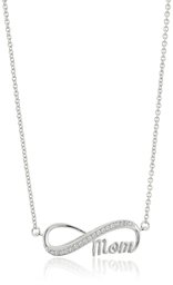 [Find] Amazon Collection Sterling Silver Cubic Zirconia INFINITY Pendant Necklace