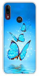 Amazon Brand - Solimo Designer Multicolor Butterfly Star Design Printed Soft Back Case Mobile Cover for Motorola Moto E6s / Motorola Moto E6 Plus