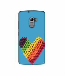 Amazon Brand - Solimo Designer Ball Heart 3D Printed Hard Back Case Mobile Cover for Lenovo K4 Note