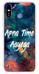 Amazon Brand - Solimo Designer Multicolor Apna Time Ayega Design Printed Soft Back Case Mobile Cover for Tecno Spark Go Plus