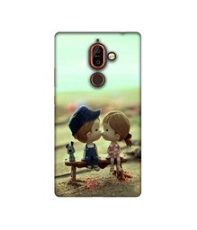 Amazon Brand - Solimo Designer Love Couples Pattern 3D Printed Hard Back Case Mobile Cover for Nokia 7 Plus