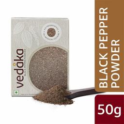 Amazon Brand - Vedaka Black Pepper (Kali Mirch) Powder, 50g