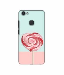 Amazon Brand - Solimo Designer Round Candy 3D Printed Hard Back Case Mobile Cover for Vivo V7 Plus