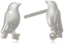 [An AJC Collection] an AJC Collection Diamond K10 White Gold Bird Motif Earrings 0212 – 2215 – 0014 – 0000 