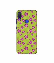 Amazon Brand - Solimo Designer Pink Flower Patterns 3D Printed Hard Back Case Mobile Cover for Xiaomi Redmi Note 7 Pro