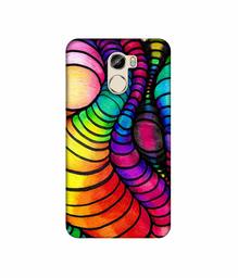 Amazon Brand - Solimo Designer Semi Circle Texture 3D Printed Hard Back Case Mobile Cover for Gionee X1