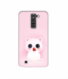 Amazon Brand - Solimo Designer Kitty 3D Printed Hard Back Case Mobile Cover for LG K10