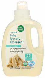 Whole Foods Market, Organic Baby Laundry Detergent (33 HE Loads), Unscented, 50 Fl Oz