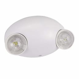 AmazonCommercial LED Emergency Light, UL Certified, 1-Pack, Adjustable Two Heads, Battery Backup
