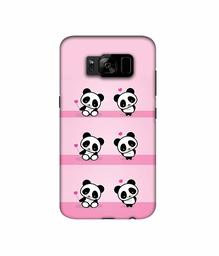 Amazon Brand - Solimo Designer Panda Pattern 3D Printed Hard Back Case Mobile Cover for Samsung Galaxy S8 Plus