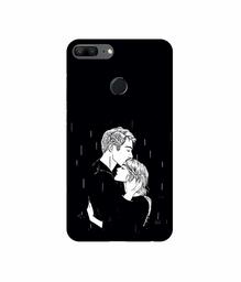 Amazon Brand - Solimo Designer Couples Standing in Rain UV Printed Soft Back Case Mobile Cover for Huawei Honor 9 Lite