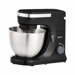 AmazonBasics Multi-Speed Stand Mixer with Attachments, Black