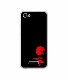 Amazon Brand - Solimo Designer Red Moon UV Printed Soft Back Case Mobile Cover for Lava Z61