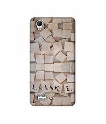 Amazon Brand - Solimo Designer Like On Wooden Block 3D Printed Hard Back Case Mobile Cover for Vivo Y31