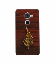 Amazon Brand - Solimo Designer Leaf on Wood 3D Printed Hard Back Case Mobile Cover for LeTV Le 2