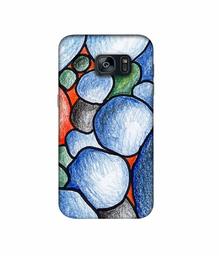 Amazon Brand - Solimo Designer Pebbles Drawing 3D Printed Hard Back Case Mobile Cover for Samsung Galaxy S7 Edge