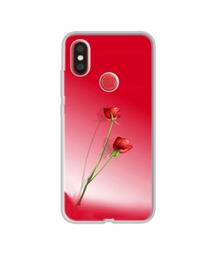 Amazon Brand - Solimo Designer Red Roses UV Printed Soft Back Case Mobile Cover for Mi A2