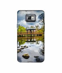 Amazon Brand - Solimo Designer Pebbles 3D Printed Hard Back Case Mobile Cover for Samsung Galaxy S2