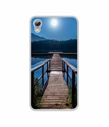 Amazon Brand - Solimo Designer Wooden Beach UV Printed Soft Back Case Mobile Cover for Tecno i7