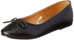 Amazon Brand - Symbol Women's Black Ballet Flats-4 UK (37 EU) (7 US) (SYM-WS-004)