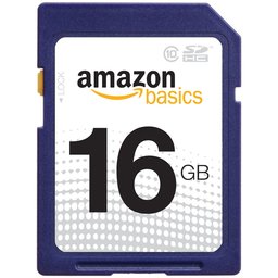 AmazonBasics Flash Memory 16GB Class 10 SDHC Memory Card