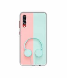 Amazon Brand - Solimo Designer Head Phone UV Printed Soft Back Case Mobile Cover for Samsung Galaxy A70s