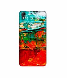 Amazon Brand - Solimo Designer Green and Orange Glass Color 3D Printed Hard Back Case Mobile Cover for HTC Desire 728G