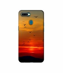 Amazon Brand - Solimo Designer Group Birds 3D Printed Hard Back Case Mobile Cover for Oppo A7