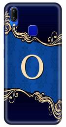 Amazon Brand - Solimo Designer Blue Pattern Alphabet-O 3D Printed Hard Back Case Mobile Cover for Vivo Y93