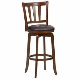 Amazon Brand – Ravenna Home Rosalind Swivel Ladder Back Bar Stool, 43.6