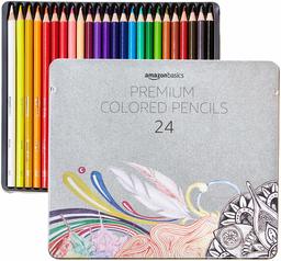 AmazonBasics Soft Core Colored Pencils - 24-Count Set