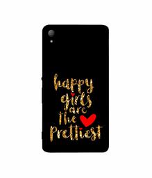 Amazon Brand - Solimo Designer Happy Girls are The Prettiest 3D Printed Hard Back Case Mobile Cover for Sony Xperia Z3 Plus / Z4