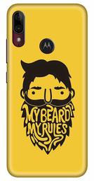 Amazon Brand - Solimo Designer Beard Man 3D Printed Hard Back Case Mobile Cover for Motorola Moto E6s / Motorola Moto E6 Plus