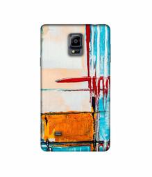 Amazon Brand - Solimo Designer Glass Paint 3D Printed Hard Back Case Mobile Cover for Samsung Galaxy Note 4