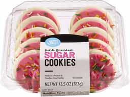 Amazon Brand - Happy Belly Sugar Frosted Pink Cookies, 13.5 Ounce