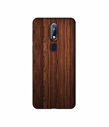 Amazon Brand - Solimo Designer Wooden Texture 3D Printed Hard Back Case Mobile Cover for Nokia 7.1