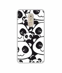 Amazon Brand - Solimo Designer Panda Texture UV Printed Soft Back Case Mobile Cover for Lenovo K6 Note