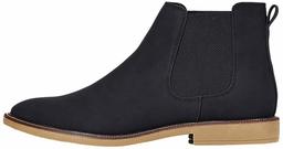 find. Men's Chelsea Boots, Schwarz (Black Nubuck Look), 11 UK