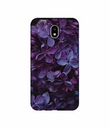 Amazon Brand - Solimo Designer Purple Flowers UV Printed Soft Back Case Mobile Cover for Samsung Galaxy J7 Pro