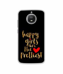 Amazon Brand - Solimo Designer Happy Girls are The Prettiest UV Printed Soft Back Case Mobile Cover for Motorola Moto G5S