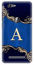 Amazon Brand - Solimo Designer Blue Pattern Alphabet-A 3D Printed Hard Back Case Mobile Cover for Gionee F103 Pro