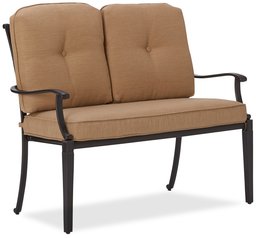 Strathwood Whidbey Cast-Aluminum Deep-Seating Loveseat