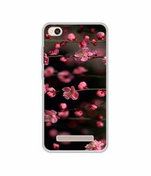 Amazon Brand - Solimo Designer Pink Flowers UV Printed Soft Back Case Mobile Cover for Mi Redmi 4A