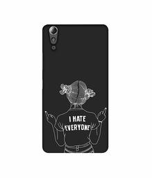 Amazon Brand - Solimo Designer I Hate Everyone 3D Printed Hard Back Case Mobile Cover for Lenovo A6000 / A6000 Plus